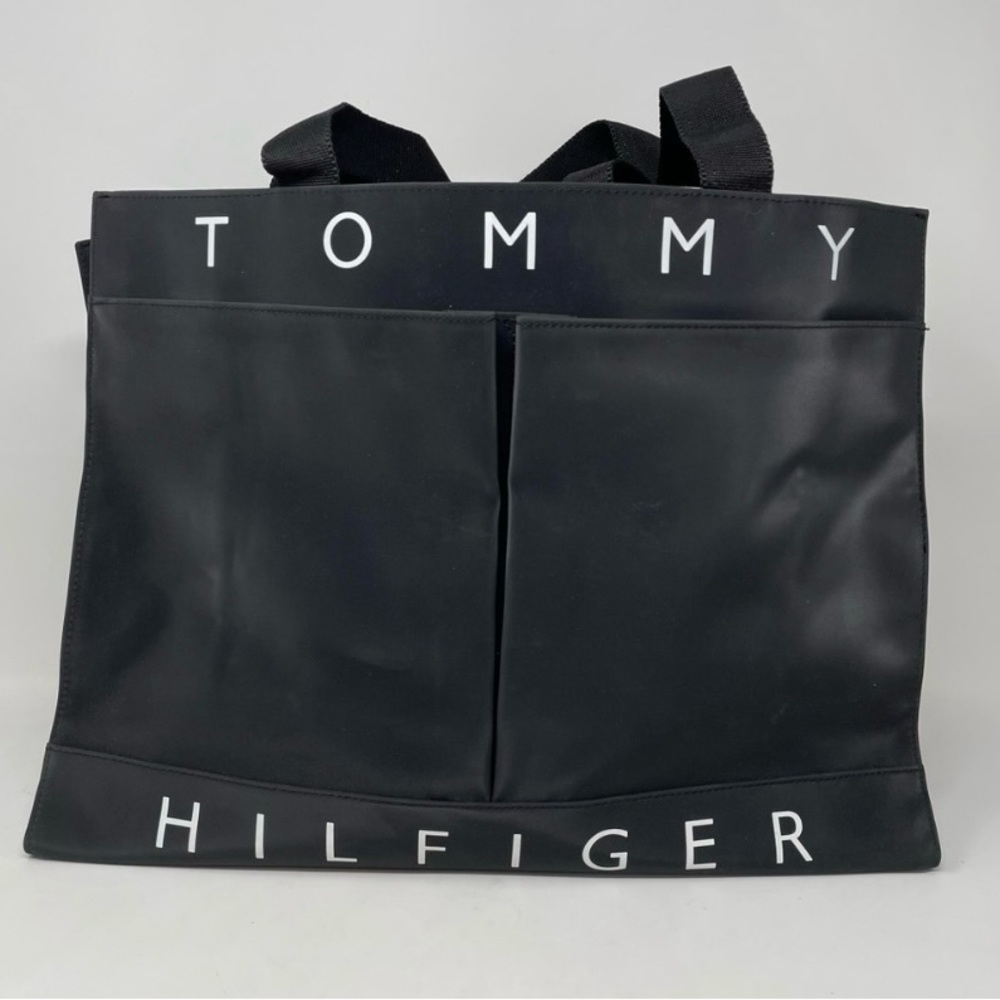 Tommy Hilfiger black vintage 90’s Tote Bag Mint Condition.